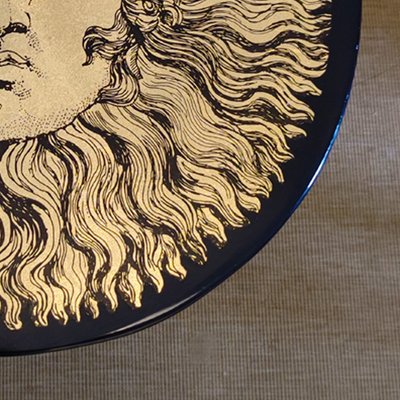 Side Table Depicting Louis XIV by Piero Fornasetti, Italy, 1970s-QGR-1313945