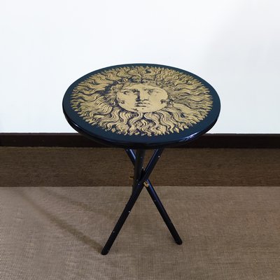 Side Table Depicting Louis XIV by Piero Fornasetti, Italy, 1970s-QGR-1313945