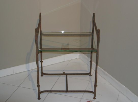 Side Table in Iron and Glass-TEP-1234678