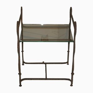 Side Table in Iron and Glass-TEP-1234676