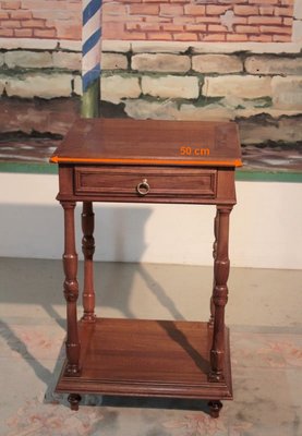 Side Table in Walnut, 1900s-RVK-1105537