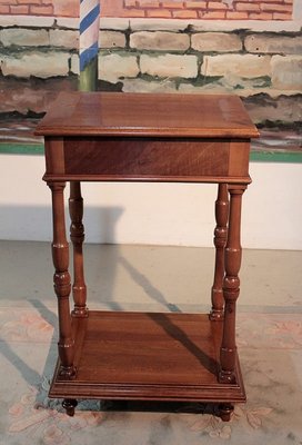 Side Table in Walnut, 1900s-RVK-1105537