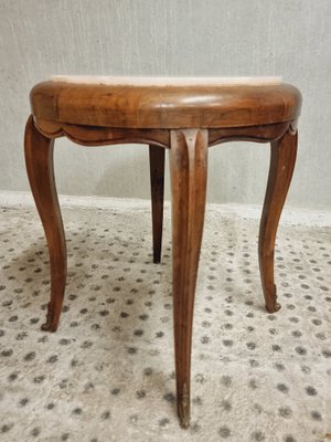 Side Table Plant Table with Marble, 1890s-IFQ-1794778