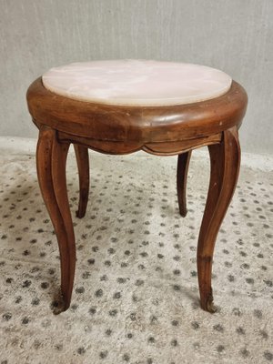 Side Table Plant Table with Marble, 1890s-IFQ-1794778