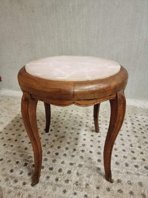 Side Table Plant Table with Marble, 1890s-IFQ-1794778