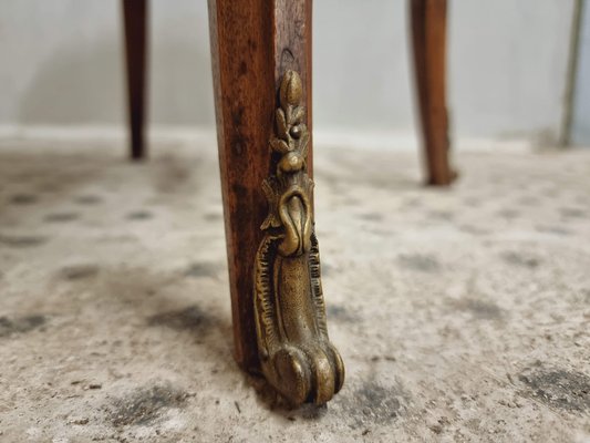 Side Table Plant Table with Marble, 1890s-IFQ-1794778