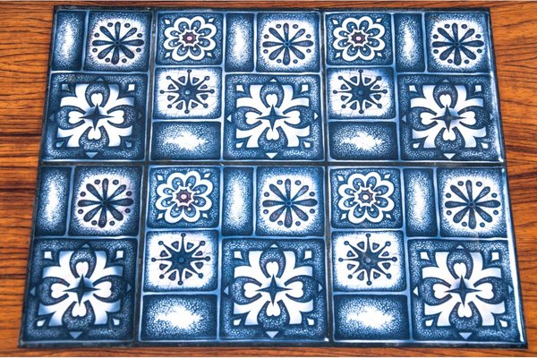 Side Table with Ceramics, Denmark, 1960s-BXB-1784352