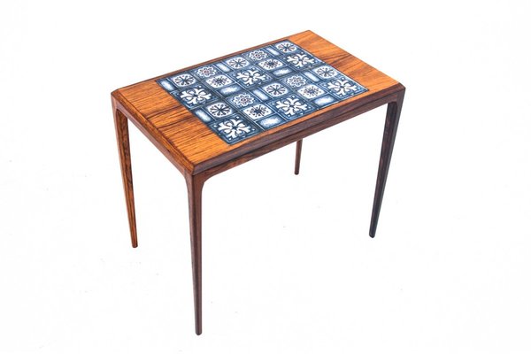 Side Table with Ceramics, Denmark, 1960s-BXB-1784352