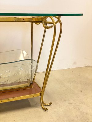 Side Table with Magazine Rack, 1950s-NPC-872561