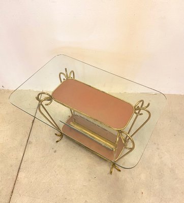 Side Table with Magazine Rack, 1950s-NPC-872561