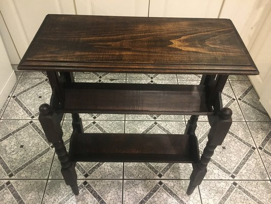 Side Table with Magazine Shelf, 1950s-WQQ-859490