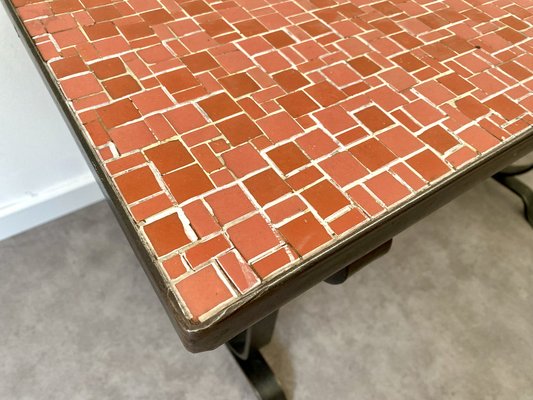 Side Table with Tiled Top, 1970s-ZFK-2041358