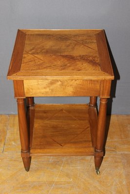 Side Table with Two Walnut Trays, 19th Century-BCR-1436047