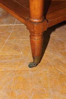 Side Table with Two Walnut Trays, 19th Century-BCR-1436047