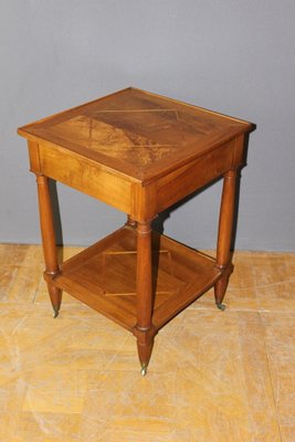 Side Table with Two Walnut Trays, 19th Century-BCR-1436047