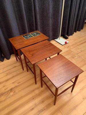 Side Tables, 1960s, Denmark, Set of 3-RTR-820019