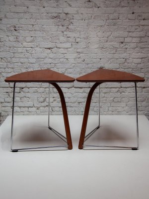 Side Tables by Wulf Schneider and Ulrich Böhm for Thonet, 1980s, Set of 2-KL-1763793