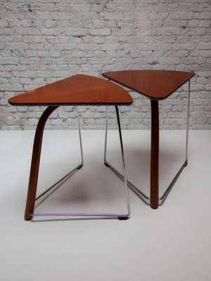 Side Tables by Wulf Schneider and Ulrich Böhm for Thonet, 1980s, Set of 2-KL-1763793