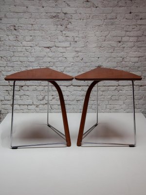 Side Tables by Wulf Schneider and Ulrich Böhm for Thonet, 1980s, Set of 2-KL-1763793