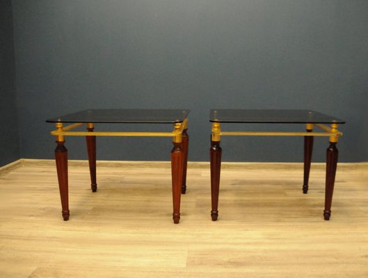 Side Tables with Glass Tops from Spiegel Parsol, Germany, 1970s, Set of 2-KDW-1806050