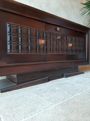 Sideboard attributed to Charles Dudouyt in Dark Oak, 1940s-TDA-1376459