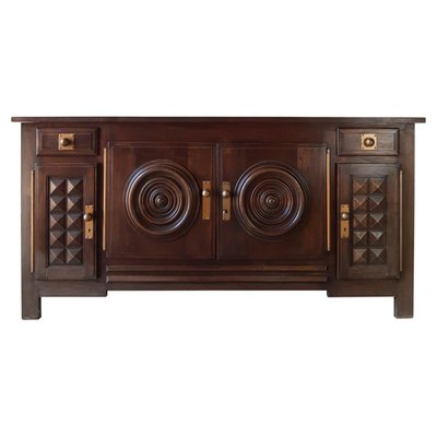 Sideboard attributed to Charles Dudouyt in Oak, 1940s-1950s-TDA-1376461