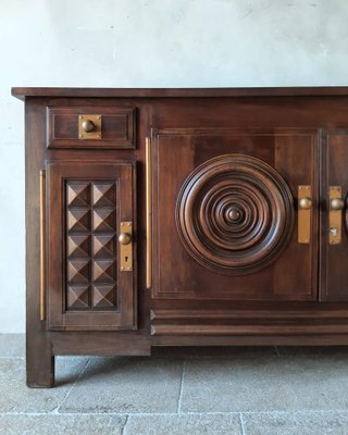 Sideboard attributed to Charles Dudouyt in Oak, 1940s-1950s-TDA-1376461