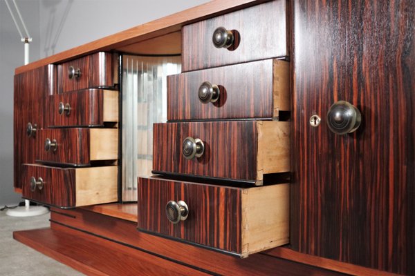 Sideboard in Ebony, 1940s, Set of 2-KNM-1150598