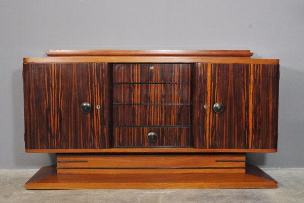 Sideboard in Ebony, 1940s, Set of 2-KNM-1150598