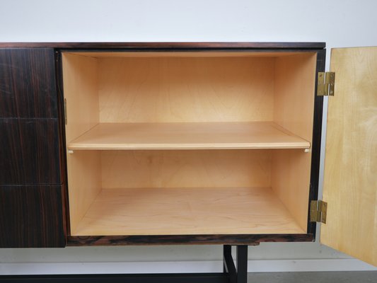 Sideboard in Macassar Wood on Black Square Frame, Germany, 1960s-JV-2034882