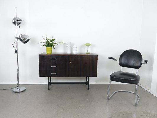 Sideboard in Macassar Wood on Black Square Frame, Germany, 1960s-JV-2034882