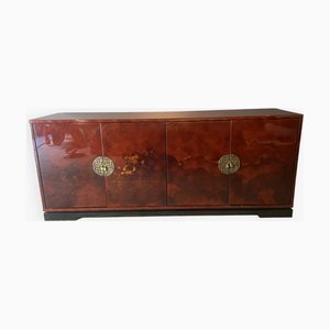 Sideboard in Red Lacquered Wood, 1970s-JG-1761027