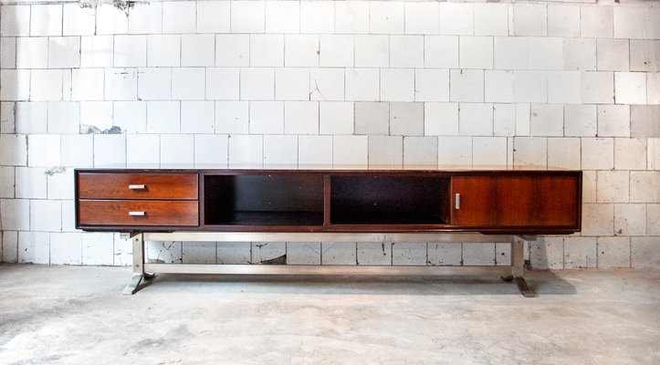 Sideboard in Teak and Steel by Gianni Moscatelli for Formanova, Italy, 1970s-VCV-936306