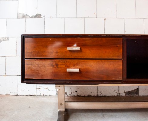 Sideboard in Teak and Steel by Gianni Moscatelli for Formanova, Italy, 1970s-VCV-936306