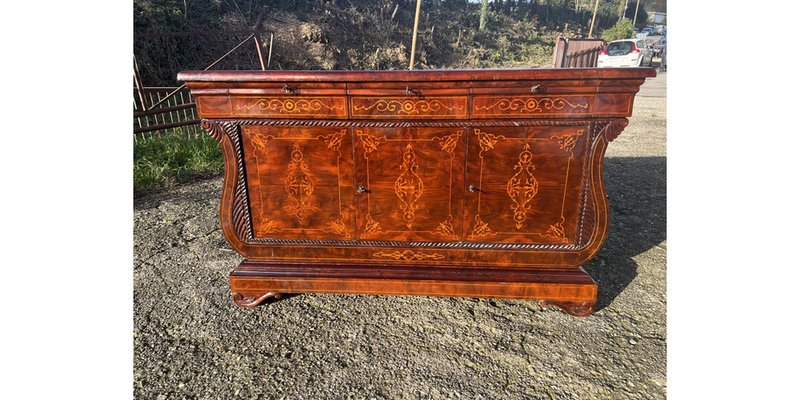 Sideboard in Walnut Burl, 1890s-LAM-1766143