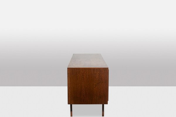 Sideboard in Wenge, Raffia and Lacquered Metal, 1970s-CEJ-1791132