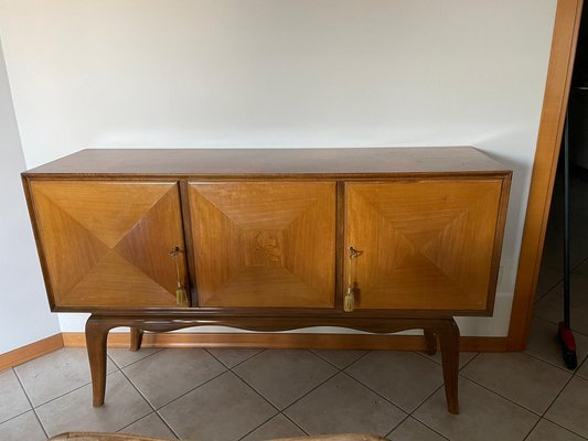 Sideboard, Table & Chairs, 1940s, Set of 9-YNQ-1792227