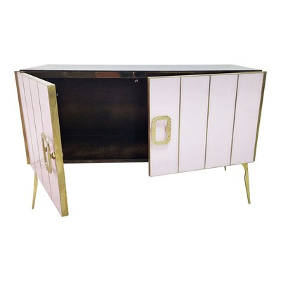 Sideboard with 2 Glass Doors, 1980s-BEW-1766124