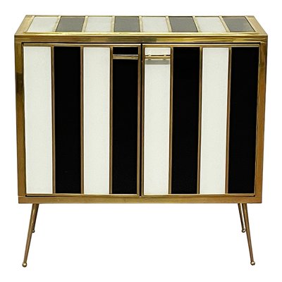 Sideboard with 2 White and Black Doors-BEW-1773237