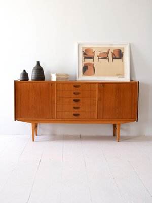 Sideboard with Central Drawers, 1960s-QWP-2034929