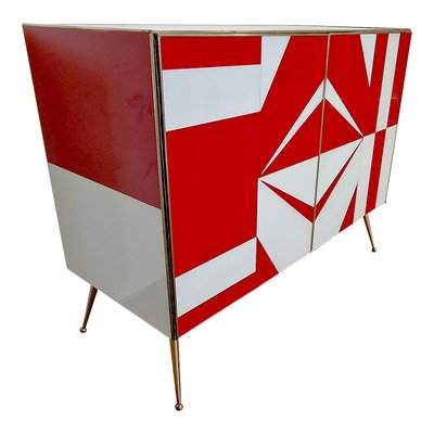 Sideboard with Glass Doors, 1990s-BEW-1765150