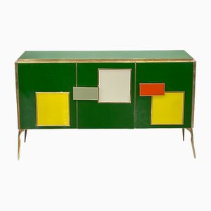 Sideboard with Three Glass Doors, 1980s-BEW-1773473