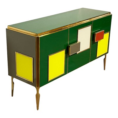 Sideboard with Three Glass Doors-BEW-1773261