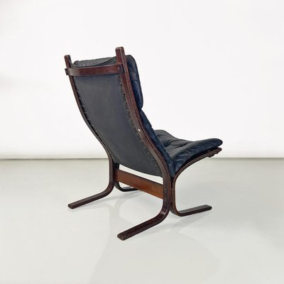 Siesta Armchair in Wood and Leather by Ingmar Relling for Westnofa Vestlandske, 1970s-GDD-1762629