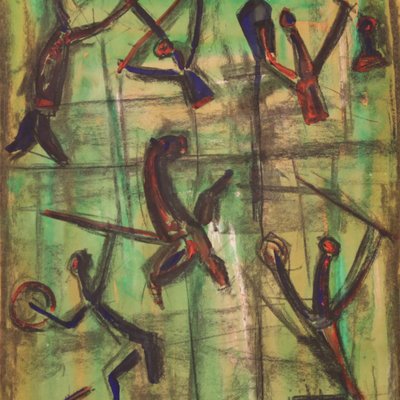 Signed Abstract Painting, 20th Century-RP-949908