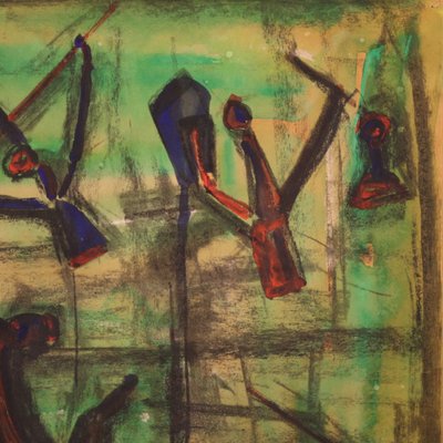 Signed Abstract Painting, 20th Century-RP-949908