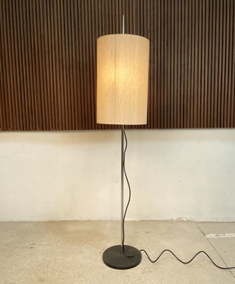 Silk Lampshade Floor Lamp, Germany, 1960s-JP-1362228