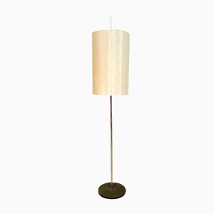 Silk Lampshade Floor Lamp, Germany, 1960s-JP-1362228