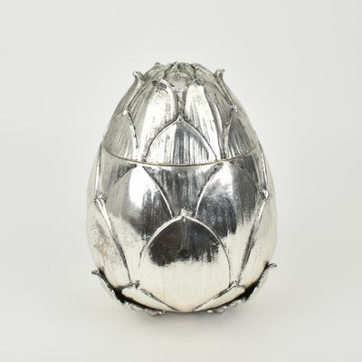 Silver Artichoke Ice Bucket by Mauro Manetti for Fonderia Darte, 1970s-HJP-2000666