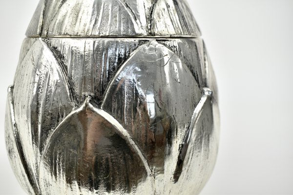 Silver Artichoke Ice Bucket by Mauro Manetti for Fonderia Darte, 1970s-HJP-2000666